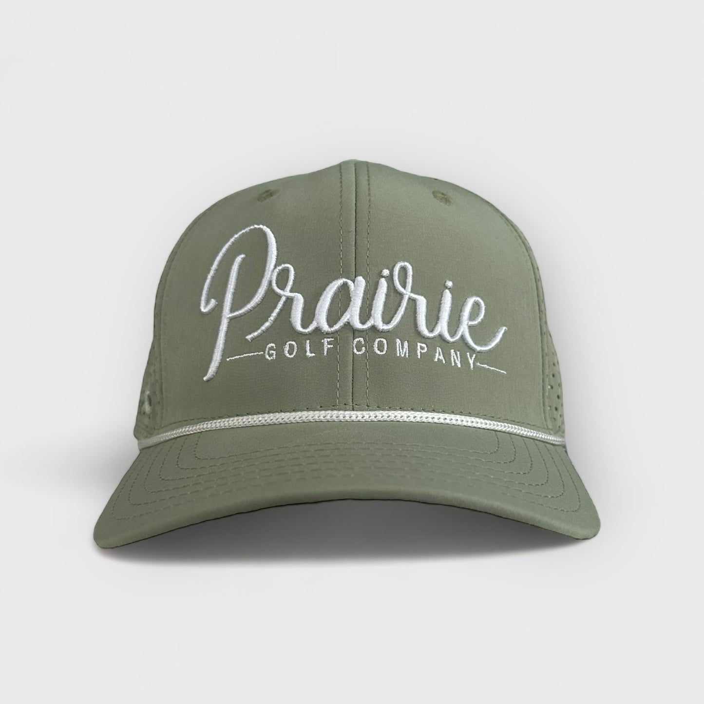 Script Rope Hat - Sage / White