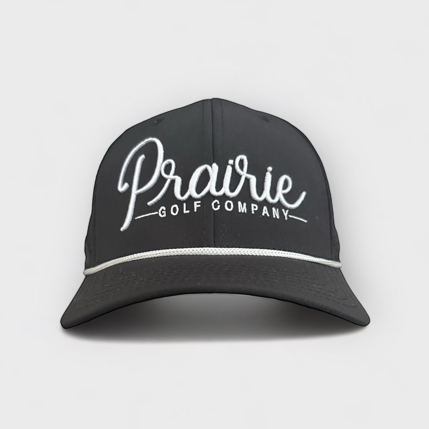 Script Rope Hat - Black / White