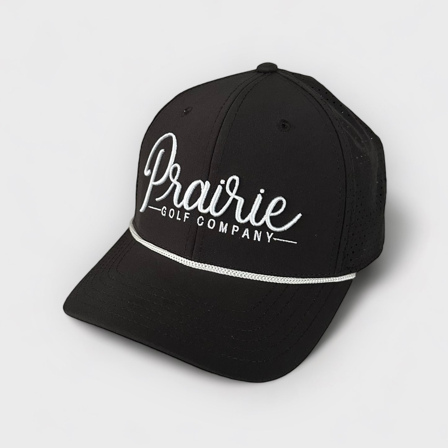 Script Rope Hat - Black / White