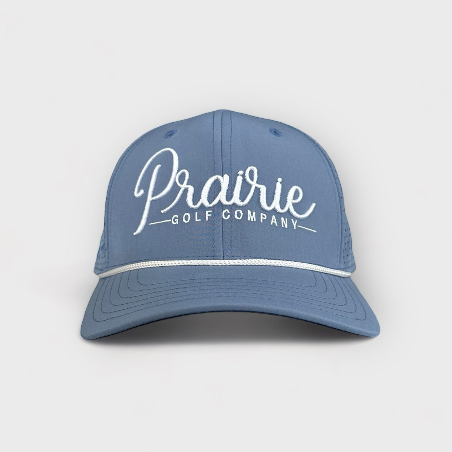 Script Rope Hat - Prairie Blue / White