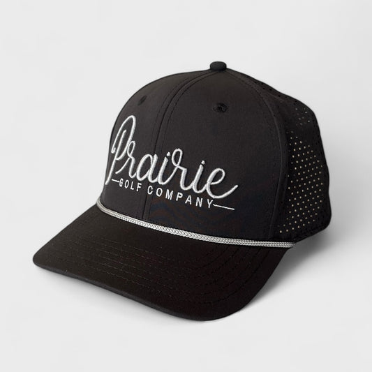 Script Rope Hat - Black / Grey