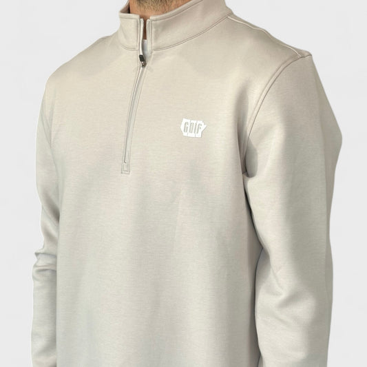 Prairie Collection Quarter Zip - Light Grey