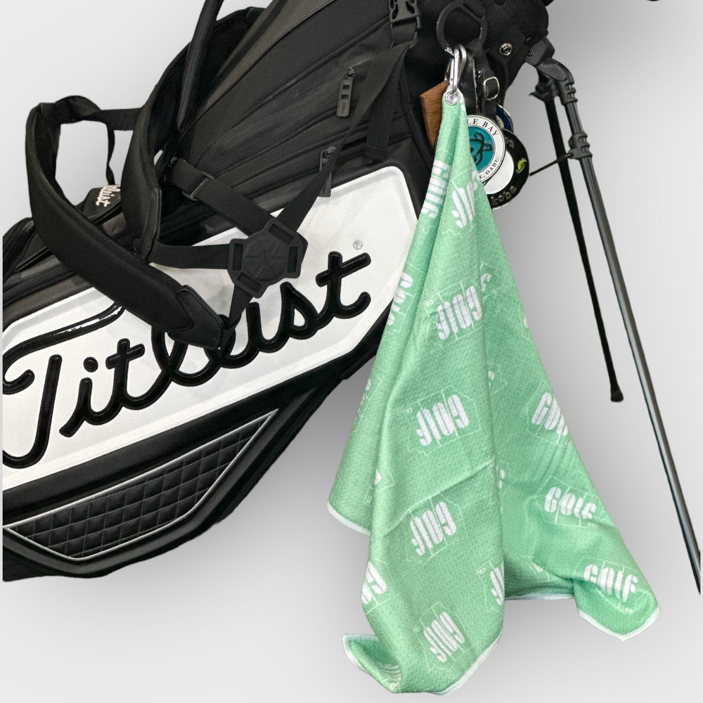 PGC Towel - Green/White